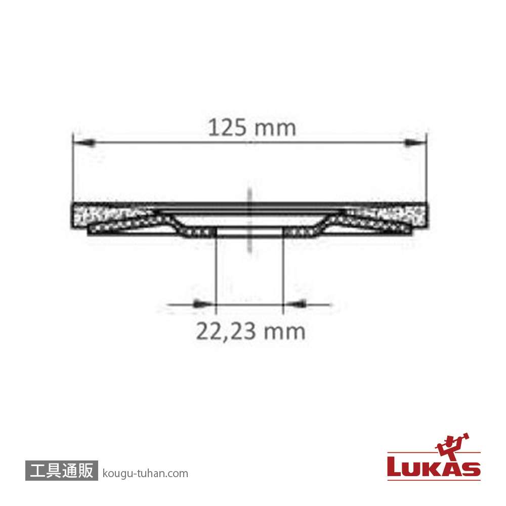 LUKAS A27441250601465 #60/125mm フラップディスク【10点セット】の画像