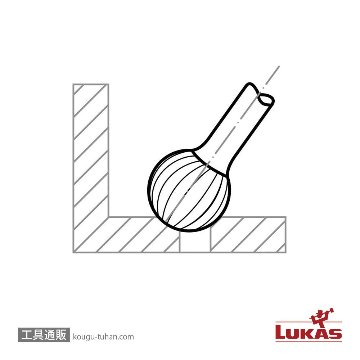 LUKAS A10030606608 6x5x50 超硬バー (スチール用)の画像