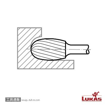 LUKAS A10061220608 12x20x60 超硬バー (スチール用)の画像