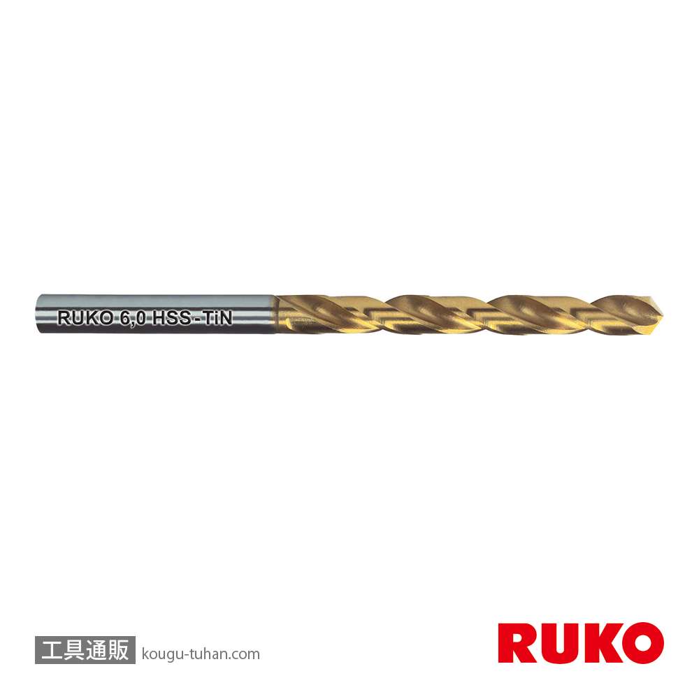 RUKO 250215T TiNコート ストレートドリルセット 25本組の画像