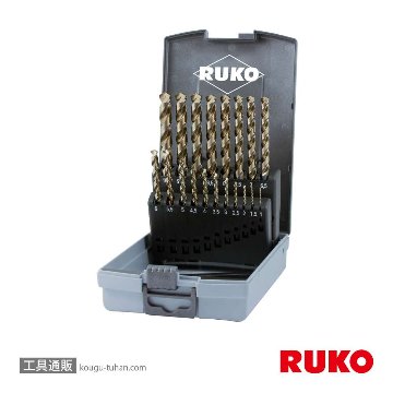 228214RO 19本組 鉄工ドリルセット HSSE プラ入
