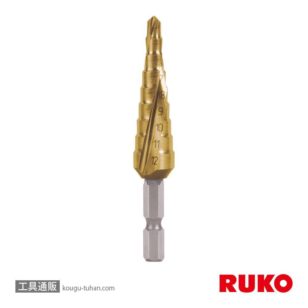 RUKO 101050-9TH ステップドリル TIN 4-12MMの画像