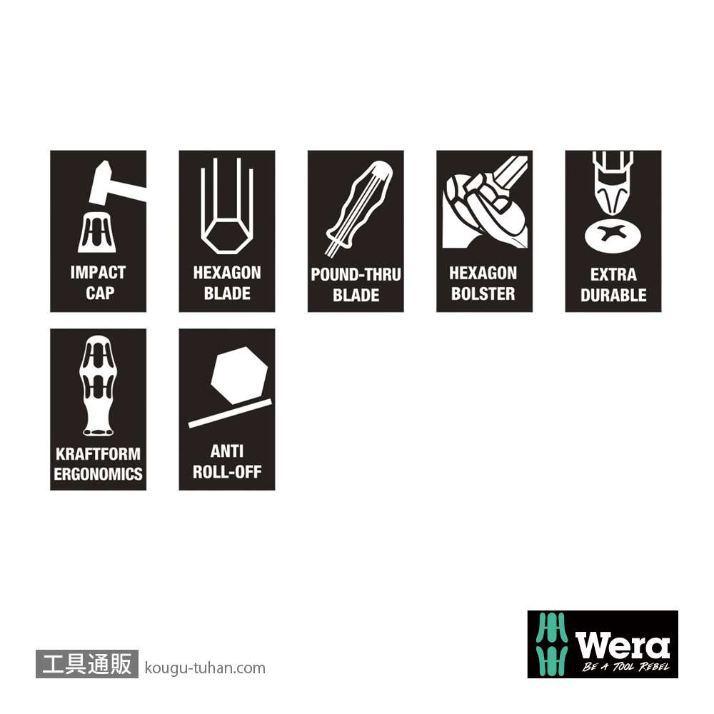 Wera 932 A 貫通マイナスドライバー 2.5x14.0mmの画像