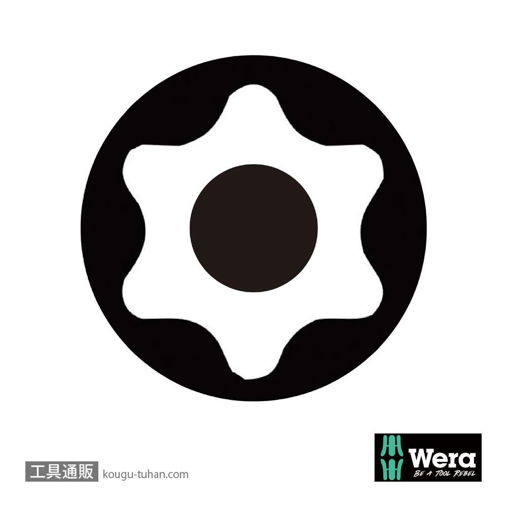 Wera 367 いじり止めトルクスドライバー TX15 B0 軸長80mmの画像