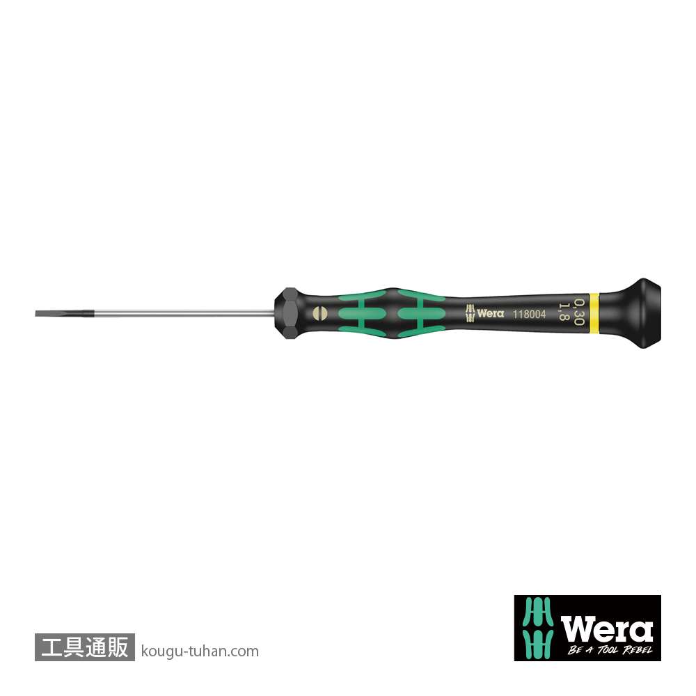 Wera 2035 精密マイナスドライバー 0.30x1.8mm 軸長60mmの画像