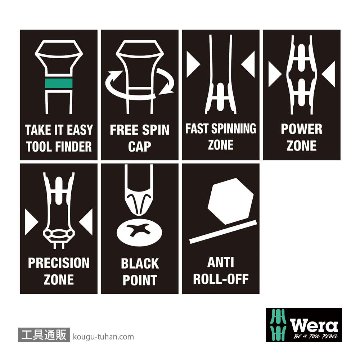 Wera 2055 PZ 精密ポジドライバー PZ1 軸長80mmの画像