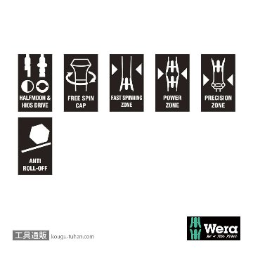 Wera 1013 精密差し替えドライバー(ハーフムーン、ハイオス)の画像