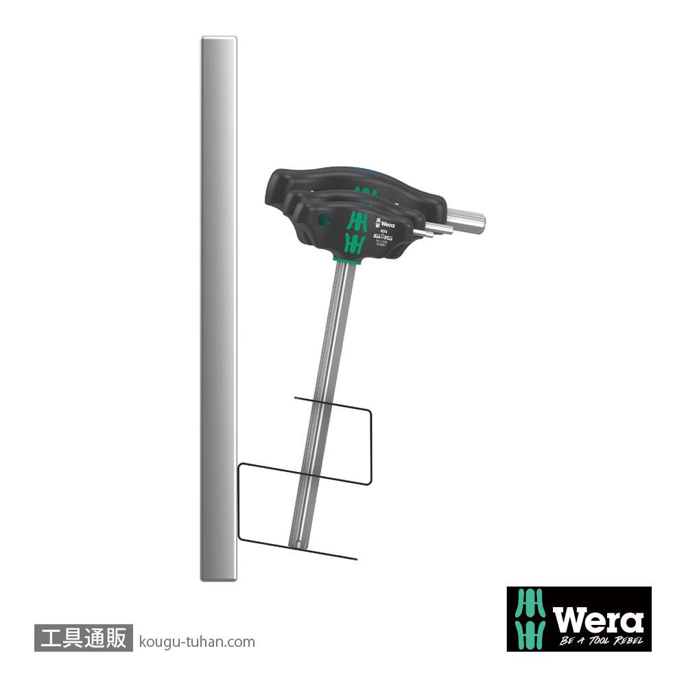 Wera 454/10 HF スタンド付きT型六角ドライバーセット10本組(インチ)の画像