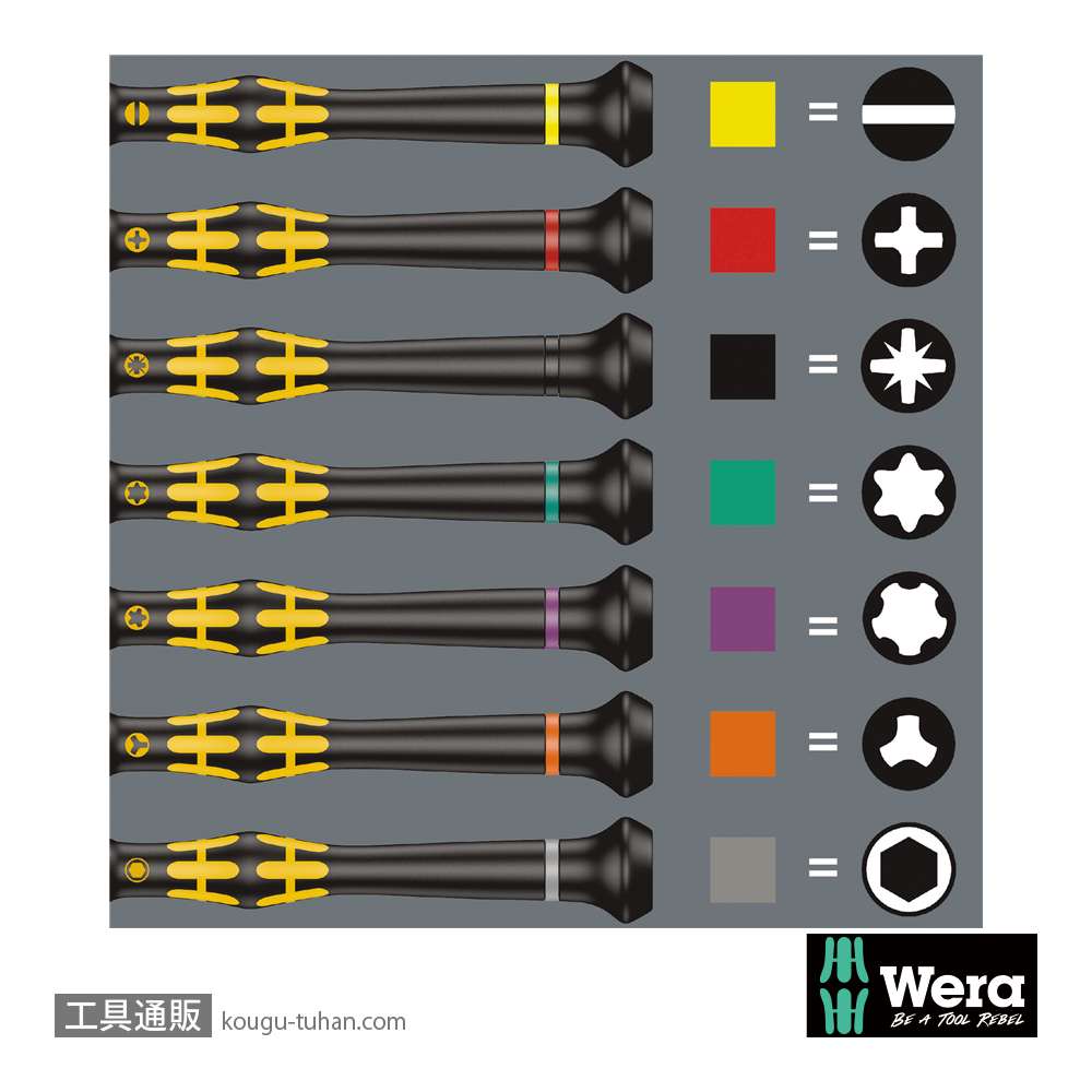 Wera 1555 PZ ESD精密ポジドライバー PZ1 軸長80mmの画像