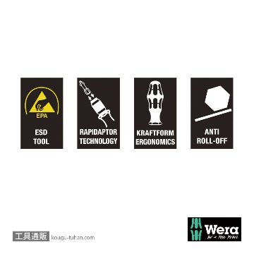 Wera 816 R ESD差し替え式ドライバーハンドルの画像