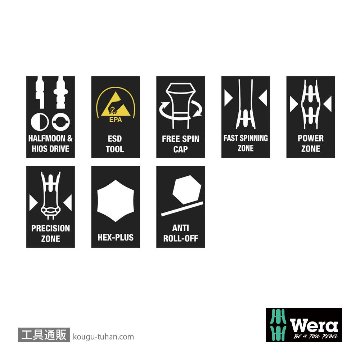 Wera Kompakt 20 ESD差し替え式精密ドライバーセットの画像