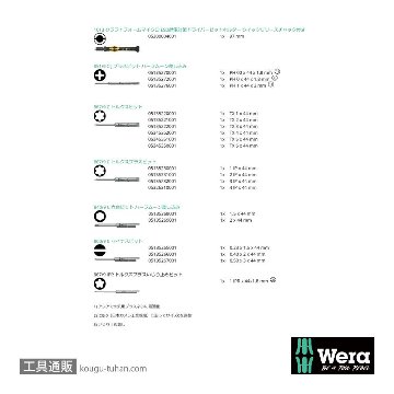 Wera Kompakt 20 ESD差し替え式精密ドライバーセットの画像