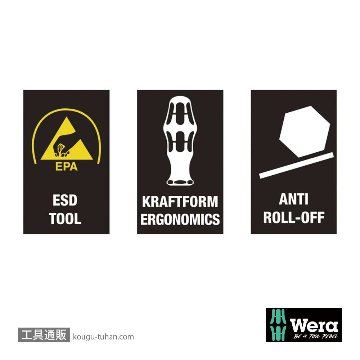 Wera Kompakt ESD差し替え式スタビドライバーセットの画像