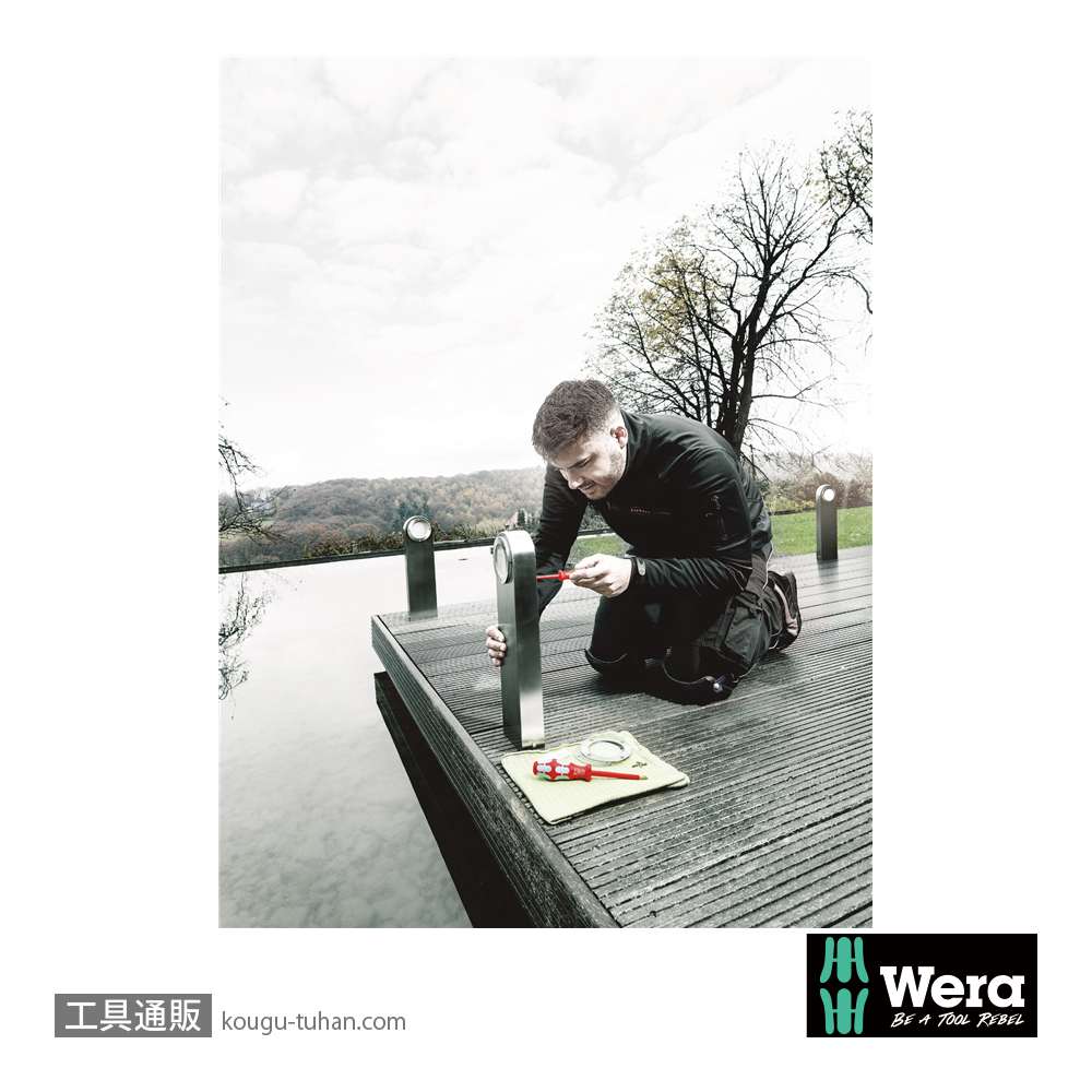 Wera 3162 i PH 絶縁ステンレスプラスドライバー PH2 軸長100mmの画像