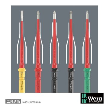 Wera Kompakt VDE ステンレス8 絶縁差し替えドライバーセットの画像
