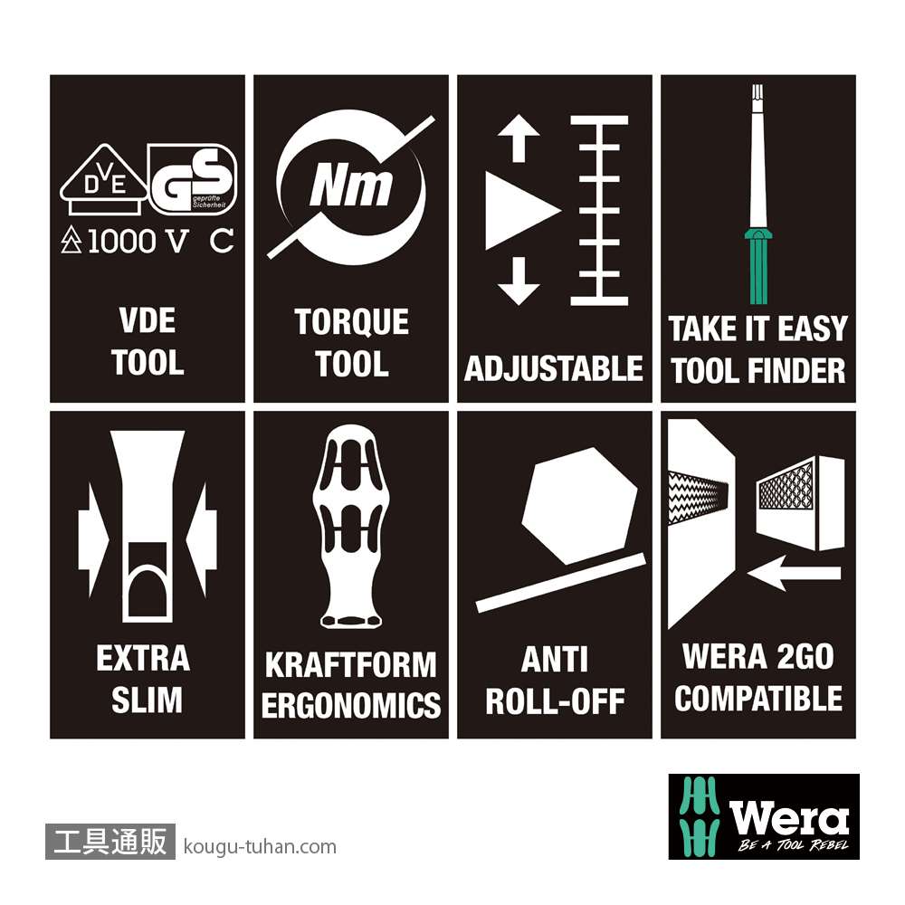 Wera Kompakt VDE 15 絶縁トルクドライバーセット14本組(1.2-3.0Nm)の画像