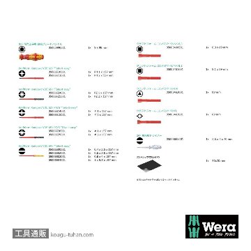 Wera Kompakt VDE 18 絶縁ドライバーセット16本組(検電付き)の画像