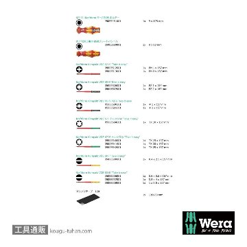 Wera Kompakt Turbo i1 絶縁加速ハンドル付きドライバーセット14本組の画像