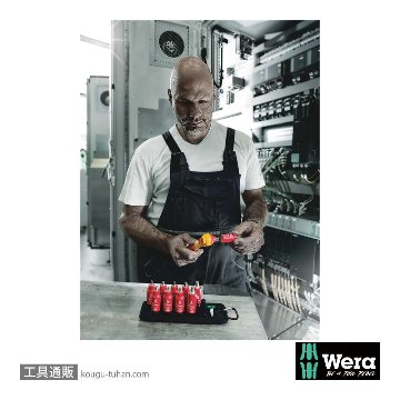 Wera B VDE サイクロップ 3/8SQ絶縁六角,トルクスビットセットの画像