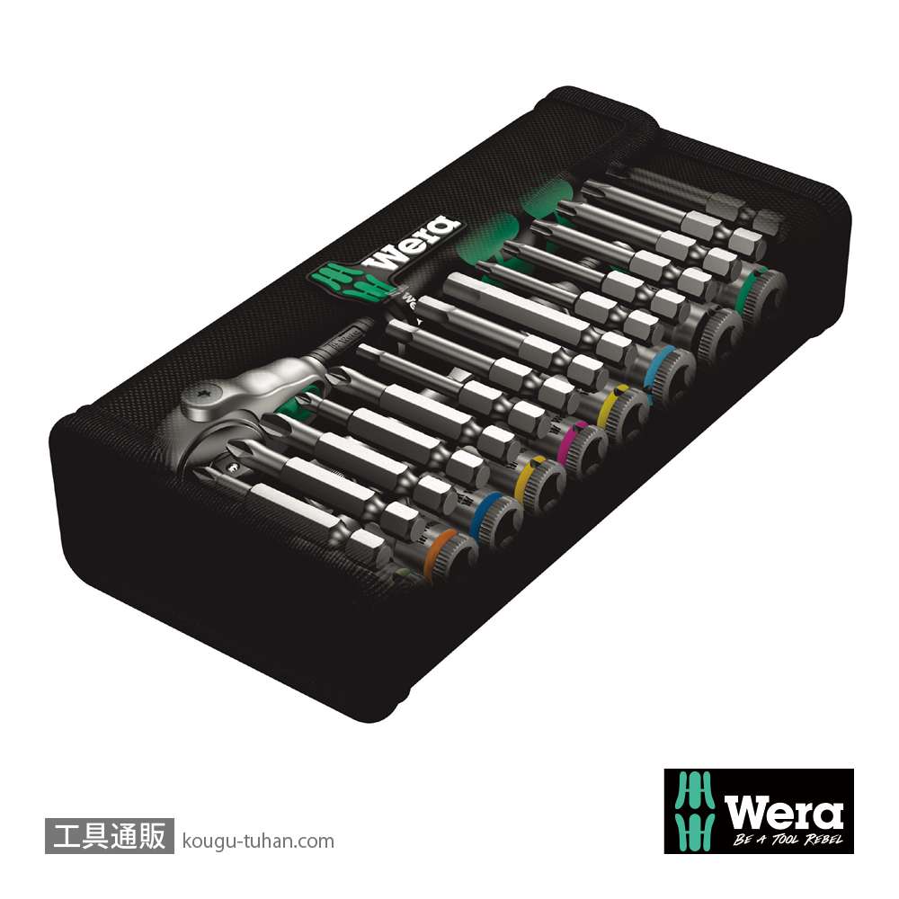 Wera 8100 SA 6 サイクロップスピードラチェット1/4SQセットの画像