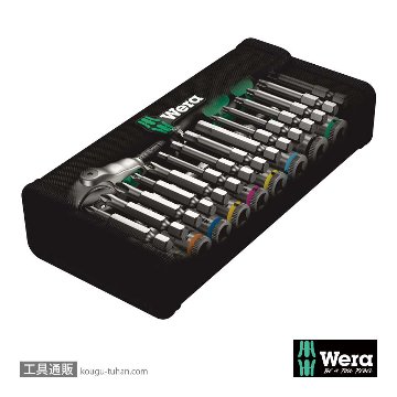 Wera 8100 SA 6 サイクロップスピードラチェット1/4SQセットの画像