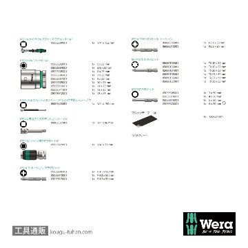 Wera 8100 SA 6 サイクロップスピードラチェット1/4SQセットの画像