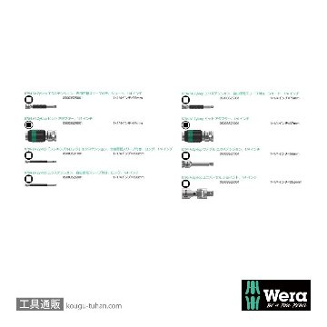 Wera サイクロップ MS1 スピード/メタルラチェット1/4SQセット(インチ)の画像