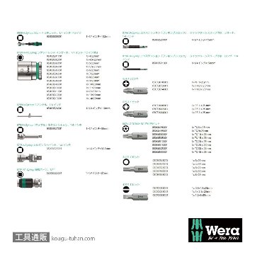 Wera 8100 SA 2 サイクロップスピードラチェット1/4SQセット(42点,メタルケース)の画像