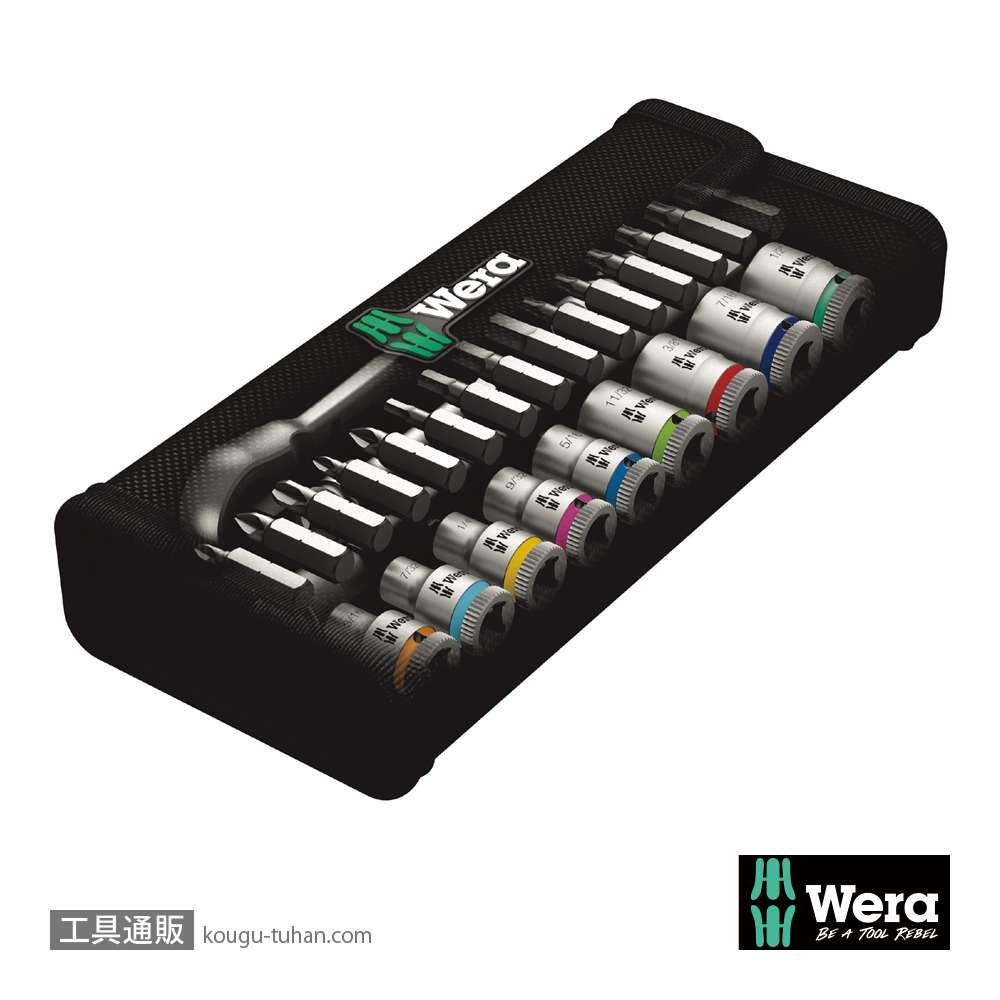 Wera 8100 SA 11 レバー式サイクロップメタルラチェット1/4SQセット(インチ)の画像
