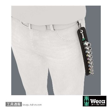 Wera A 4 サイクロップ1/4SQソケットセット(ベルト型ホルダ)の画像