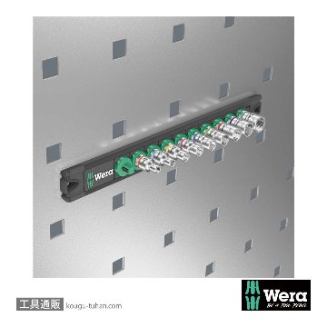 Wera A 4 サイクロップ1/4SQソケットセット(インチ,マグネットレール)の画像
