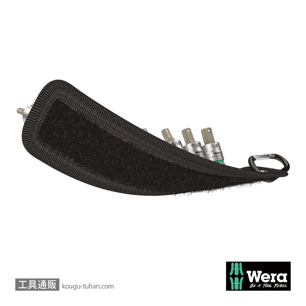 Wera A 3 サイクロップ1/4SQ六角ビットソケットセット(ベルト型ホルダ,ホールド仕様)の画像