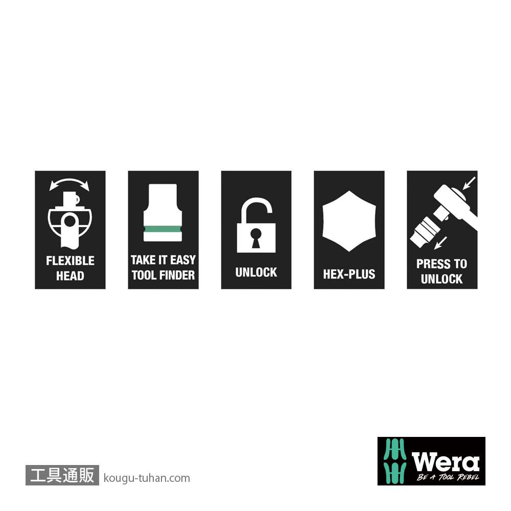 Wera 8100 SB All-in サイクロップスピードラチェット3/8SQオールインセットの画像