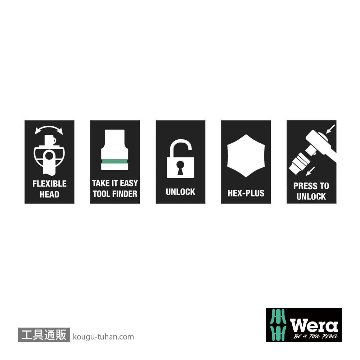 Wera 8100 SB All-in サイクロップスピードラチェット3/8SQオールインセットの画像