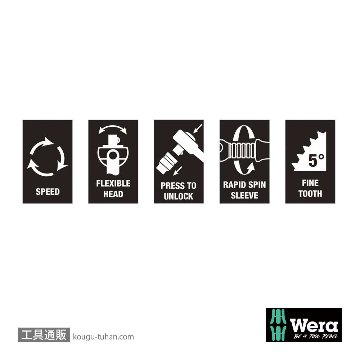 Wera 8000 B サイクロップスピードラチェット3/8SQの画像