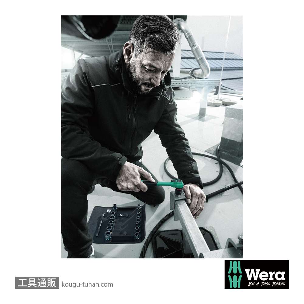 Wera 8010 B サイクロップ コンフォートラチェット3/8SQの画像