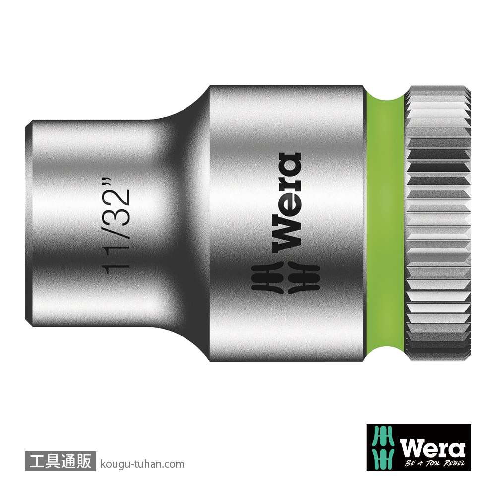 Wera 8790 HMB 3/8SQソケット 11/32インチ 全長29.0mmの画像