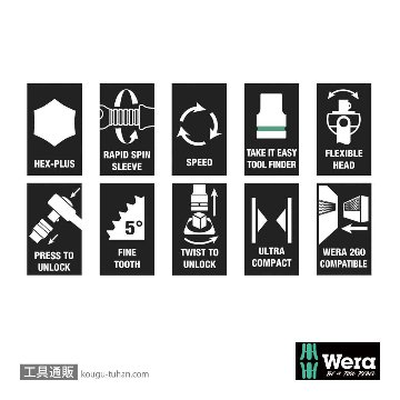 Wera 8100 SC 6 サイクロップスピードラチェット1/2SQセットの画像