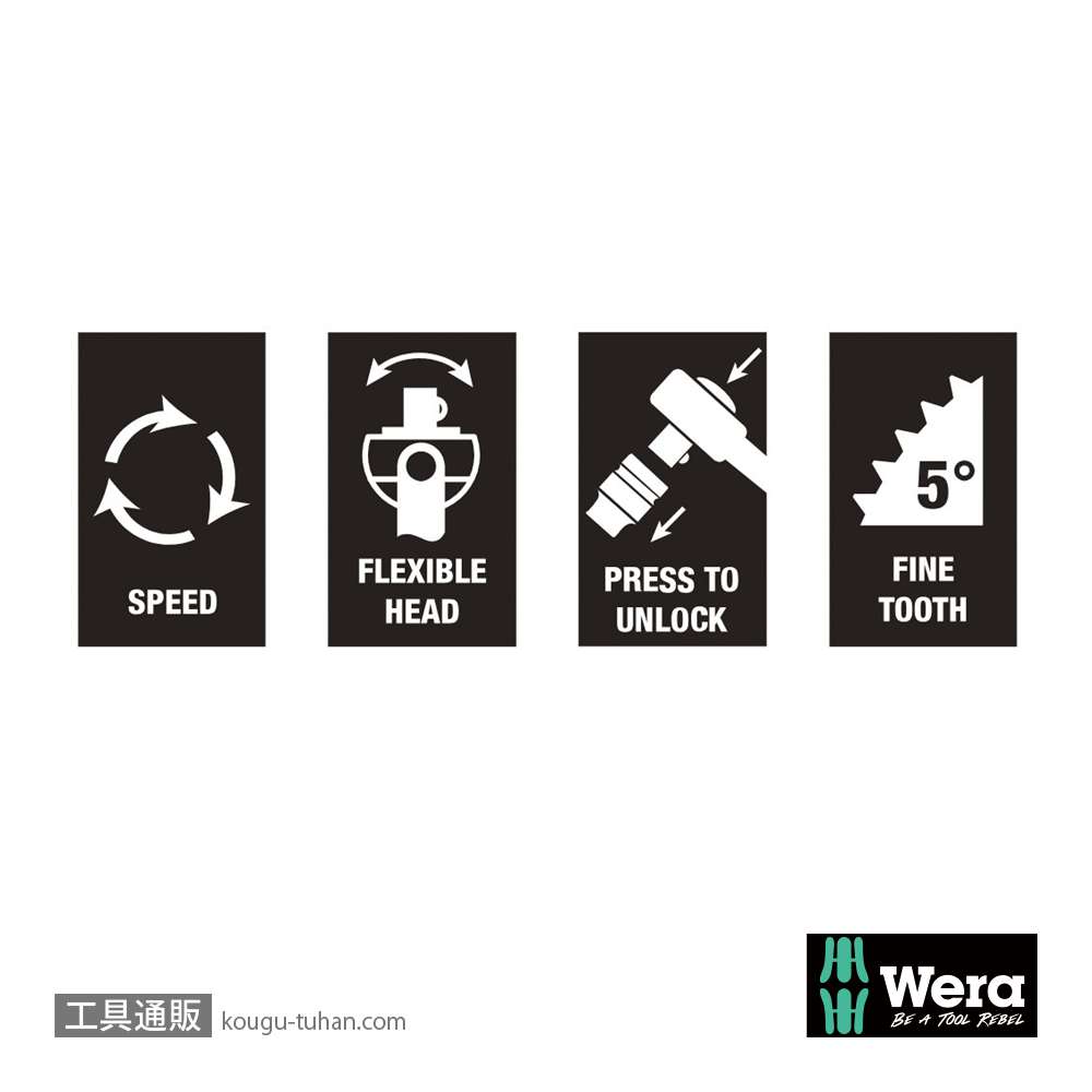 Wera 8000 C サイクロップスピードラチェット1/2SQの画像