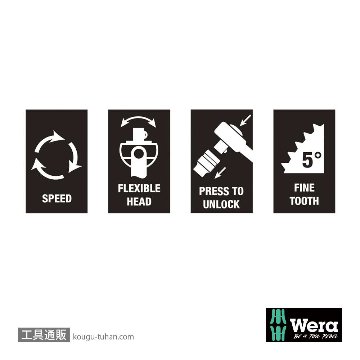 Wera 8000 C サイクロップスピードラチェット1/2SQの画像