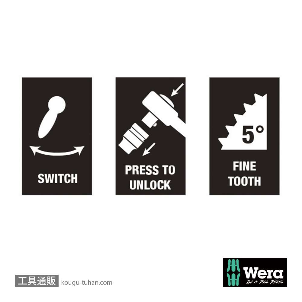 Wera サイクロップ ハイブリットラチェット1/2Sの画像