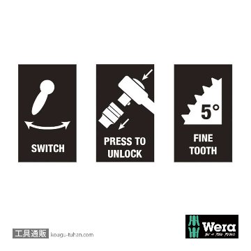 Wera サイクロップ ハイブリットラチェット1/2Sの画像