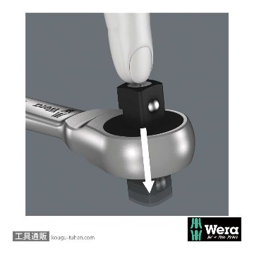 Wera 8003 C ボタン式サイクロップメタルラチェット1/2SQの画像