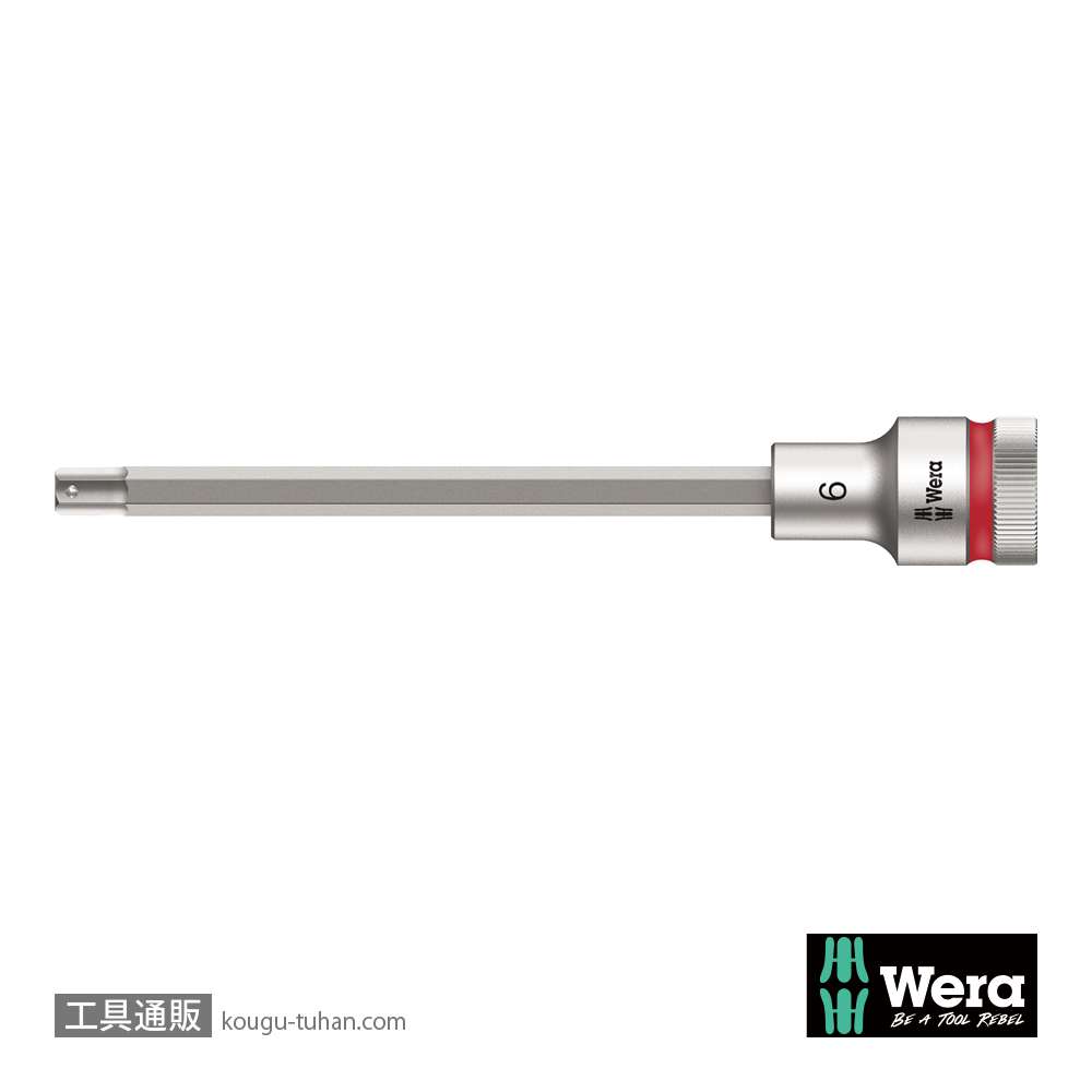 Wera 8740 C HF 1/2SQ六角ビットソケット(ホールド仕様) 6.0mm 全長140.0mmの画像