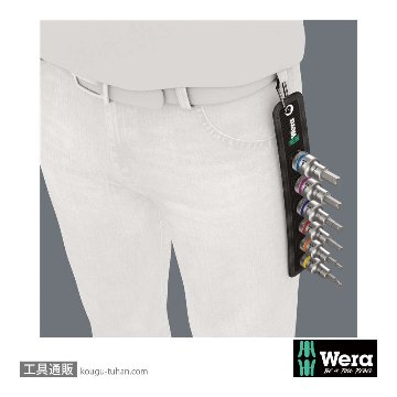 Wera C 2 サイクロップ1/2SQ六角ビットソケットセット(6本組,ベルト型ホルダ,ホールド仕様)の画像