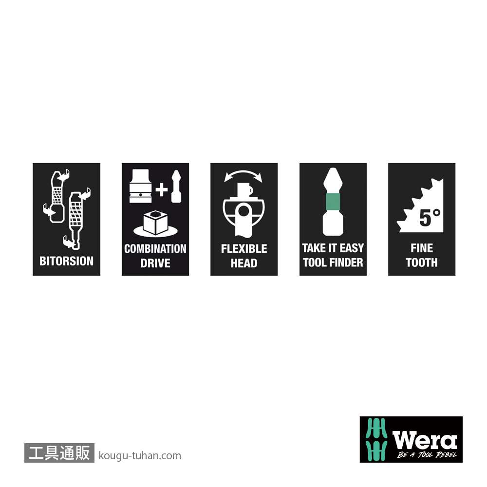 Wera 8009 サイクロップポケット(+,PZ,TX,六角)の画像