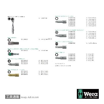 Wera ビットチェック30 サイクロップミニ1 ビットセット30点の画像