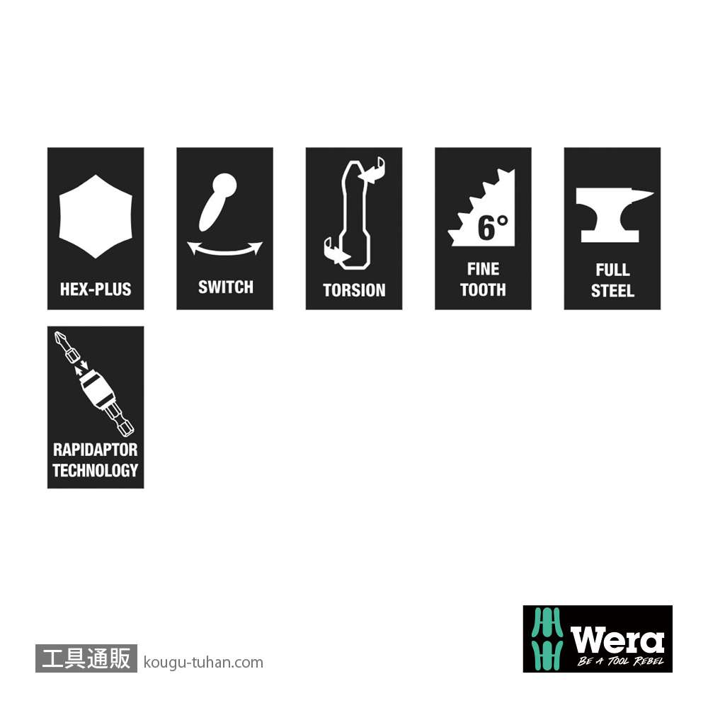 Wera ビットチェック30 サイクロップミニ2 ビットセット30点の画像