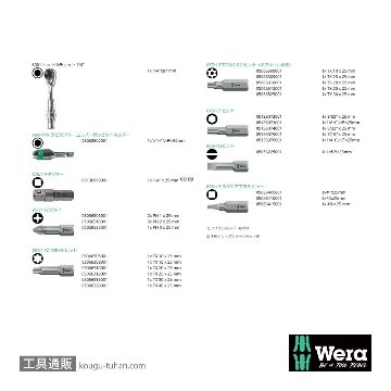 Wera ビットチェック30 サイクロップミニ2 ビットセット30点の画像