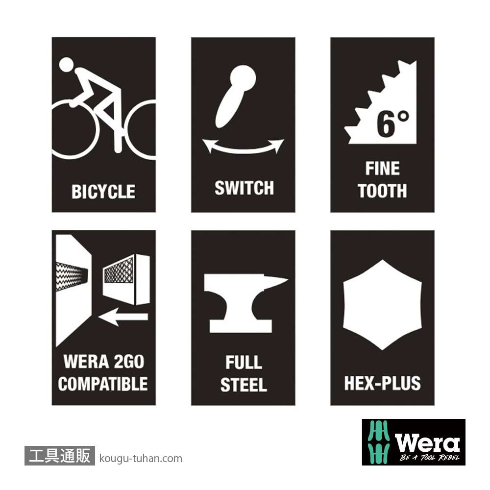 Wera 自転車セット1 自転車工具付きサイクロップミニ1セットの画像